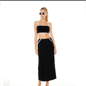 NWT-Forever 21 Cropped Cami & Maxi Skirt Set